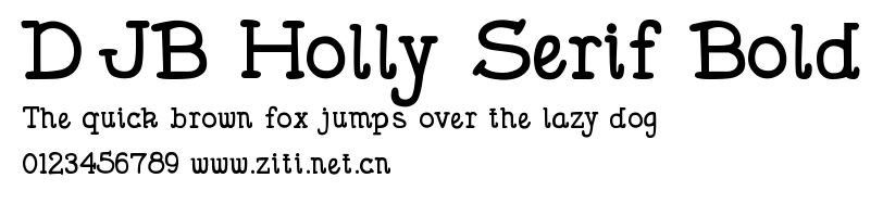 DJB Holly Serif Bold.ttf字體轉換器圖片