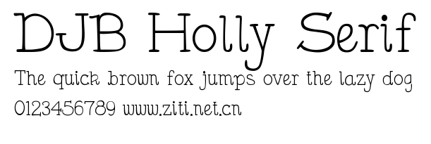 DJB Holly Serif.ttf字體轉換器圖片