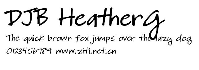DJB HeatherG.ttf字體轉換器圖片