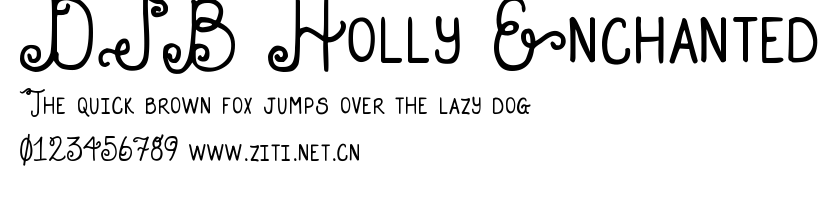 DJB Holly Enchanted.ttf字體轉換器圖片