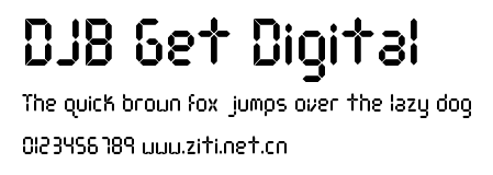 DJB Get Digital.ttf字體轉換器圖片