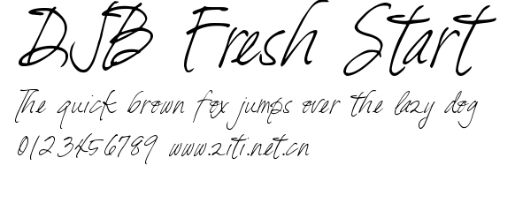 DJB Fresh Start.ttf字體轉換器圖片