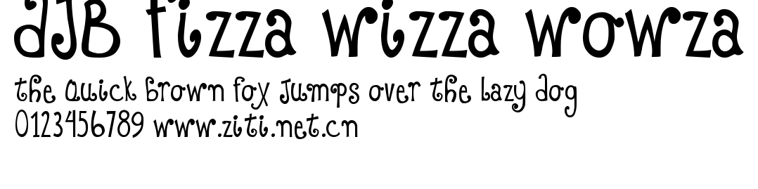 DJB Fizza Wizza Wowza.ttf字體轉換器圖片