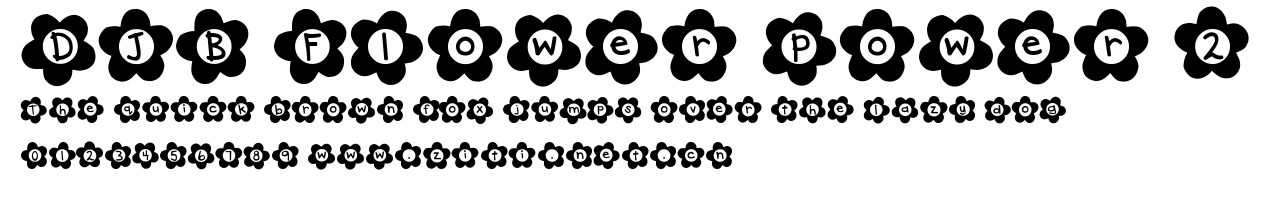 DJB Flower Power 2.ttf字體轉換器圖片