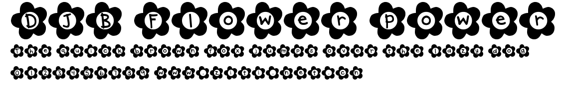 DJB Flower Power.ttf字體轉換器圖片