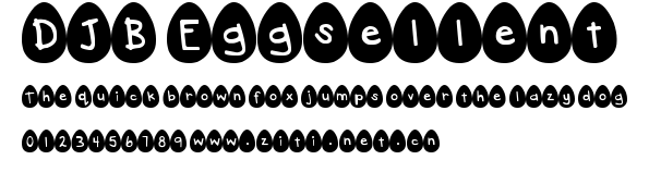 DJB Eggsellent.ttf字體轉換器圖片