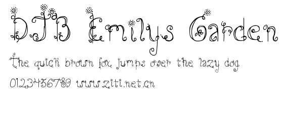 DJB Emilys Garden.ttf字體轉換器圖片