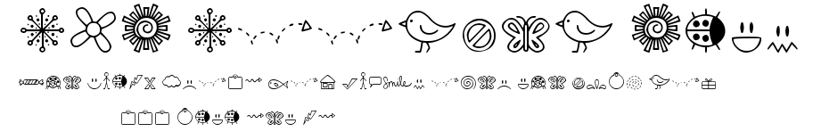 DJB Doodled Bits.ttf字體轉換器圖片