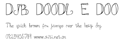 DJB DOODL E DOO.ttf字體轉換器圖片