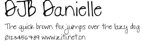 DJB Danielle.ttf字體轉換器圖片