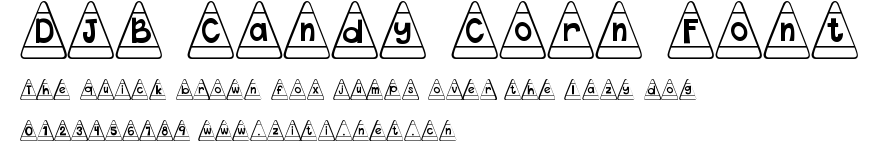 DJB Candy Corn Font.otf字體轉換器圖片