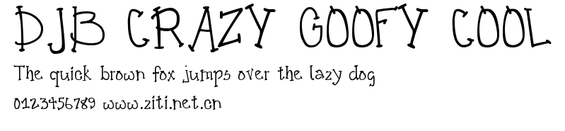 DJB CRAZY GOOFY COOL.ttf字體轉換器圖片