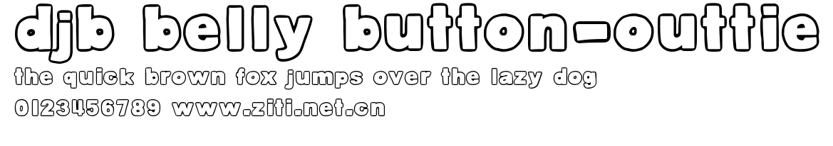DJB Belly Button-Outtie.ttf字體轉換器圖片