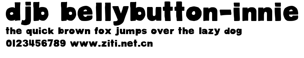 DJB BellyButton-Innie.ttf字體轉換器圖片