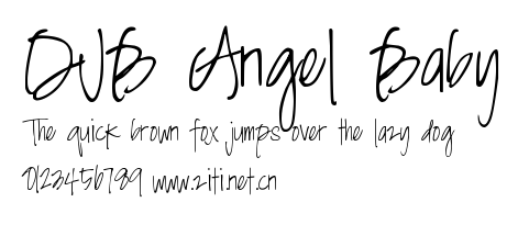 DJB Angel Baby.ttf字體轉換器圖片