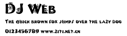DJ Web.ttf字體轉換器圖片