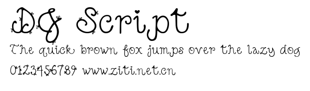 DJ Script.ttf字體轉換器圖片