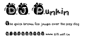 DJ Punkin.ttf字體轉換器圖片
