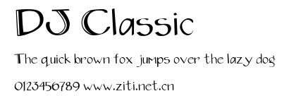 DJ Classic.ttf字體轉換器圖片