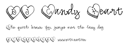 DJ Candy Heart.ttf字體轉換器圖片