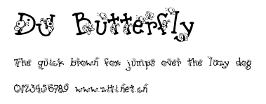 DJ Butterfly.ttf字體轉換器圖片