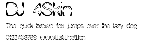 DJ 4Skin.ttf字體轉換器圖片