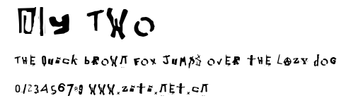 DIY Two.ttf字體轉換器圖片