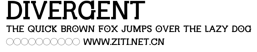 DIVERGENT.ttf字體轉換器圖片