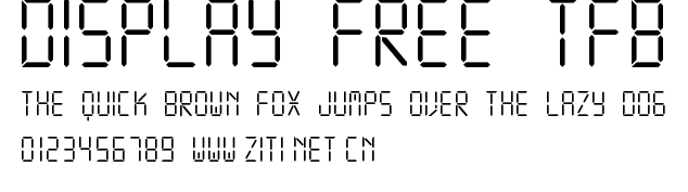 DISPLAY FREE TFB.ttf字體轉換器圖片