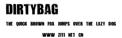 DIRTYBAG.ttf字體轉換器圖片