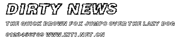 DIRTY NEWS.ttf字體轉換器圖片