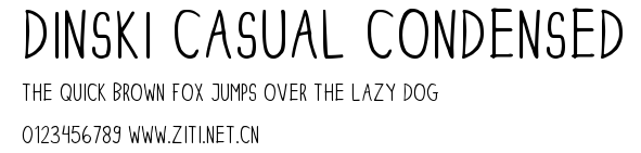 DINSKI CASUAL CONDENSED.ttf字體轉換器圖片