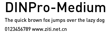 DINPro-Medium.otf字體轉換器圖片