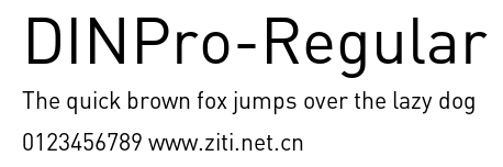 DINPro-Regular.otf字體轉換器圖片
