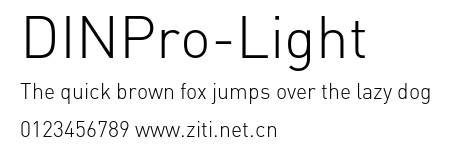 DINPro-Light.otf字體轉換器圖片