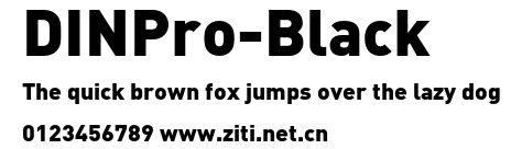 DINPro-Black.otf字體轉換器圖片