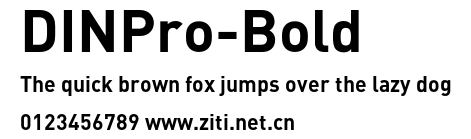 DINPro-Bold.otf字體轉換器圖片