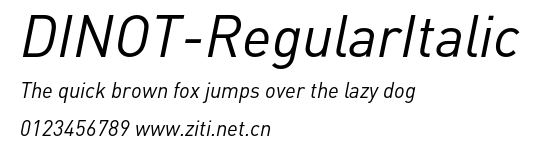 DINOT-RegularItalic.otf字體轉換器圖片