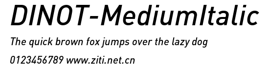 DINOT-MediumItalic.otf字體轉換器圖片