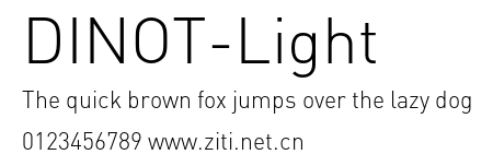 DINOT-Light.otf字體轉換器圖片