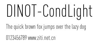 DINOT-CondLight.otf字體轉換器圖片