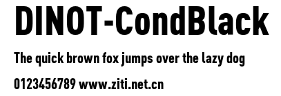 DINOT-CondBlack.otf字體轉換器圖片
