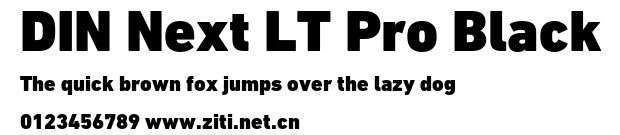 DIN Next LT Pro Black.otf字體轉換器圖片