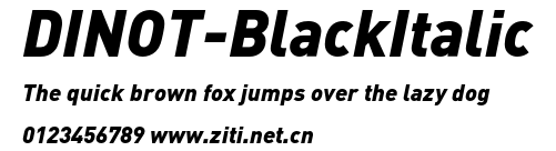DINOT-BlackItalic.otf字體轉換器圖片