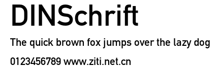 DINSchrift.otf字體轉換器圖片