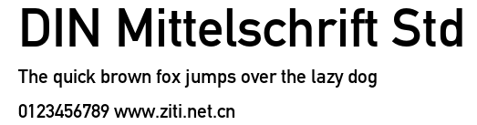 DIN Mittelschrift Std.otf字體轉換器圖片