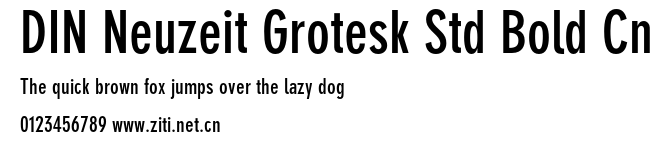 DIN Neuzeit Grotesk Std Bold Cn.otf字體轉換器圖片