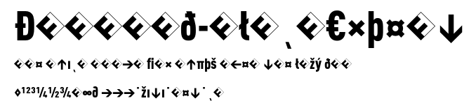 DINCond-BlackExpert.otf字體轉換器圖片