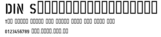 DIN Schablonierschrift.ttf字體轉換器圖片