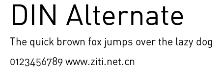 DIN Alternate.otf字體轉換器圖片